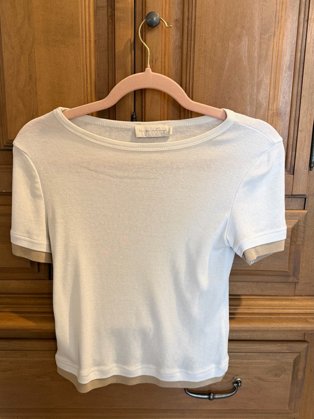 Beige Botany T shirt